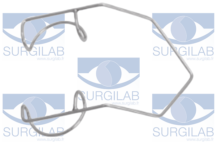 BARRAQUER wire speculum, heavy wire 1 mm, 15 mm blades  LG.