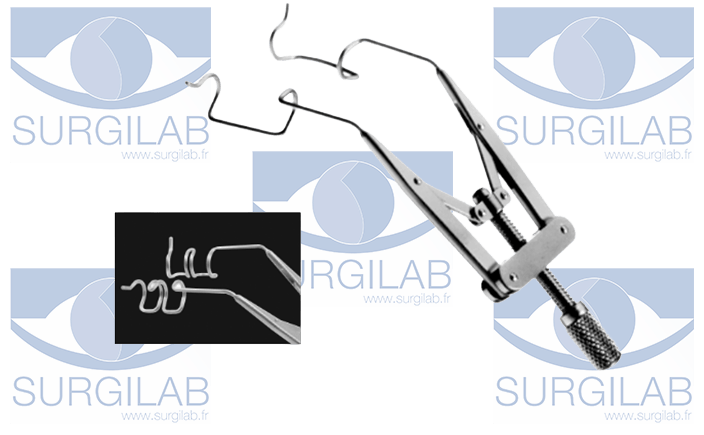 LIEBERMAN speculum, triple post, 13 mm blade