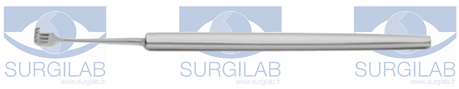 ROLLET retractor 4-prg blunt     