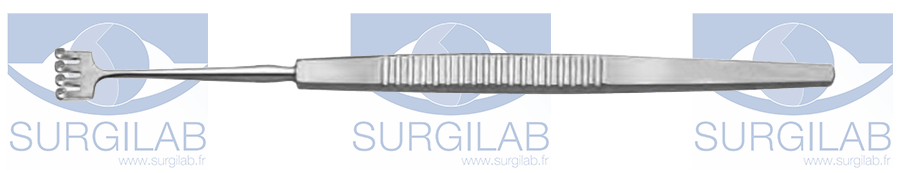 KNAPP retractor 4-prg sharp     