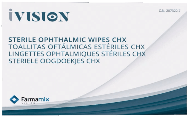 Ivision lingettes ophtalmiques stérile CHX